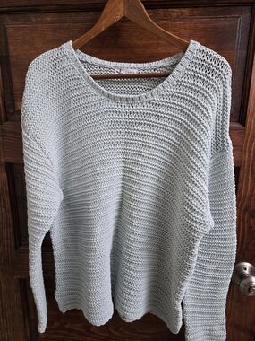 Carve Designs Women's Light Mint Green Knit Sweater